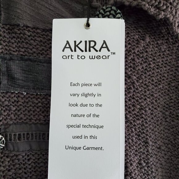 Asymmetrical Cardigan with Unique Button Details Thunder Grey Size Medium - Picture 12 of 14